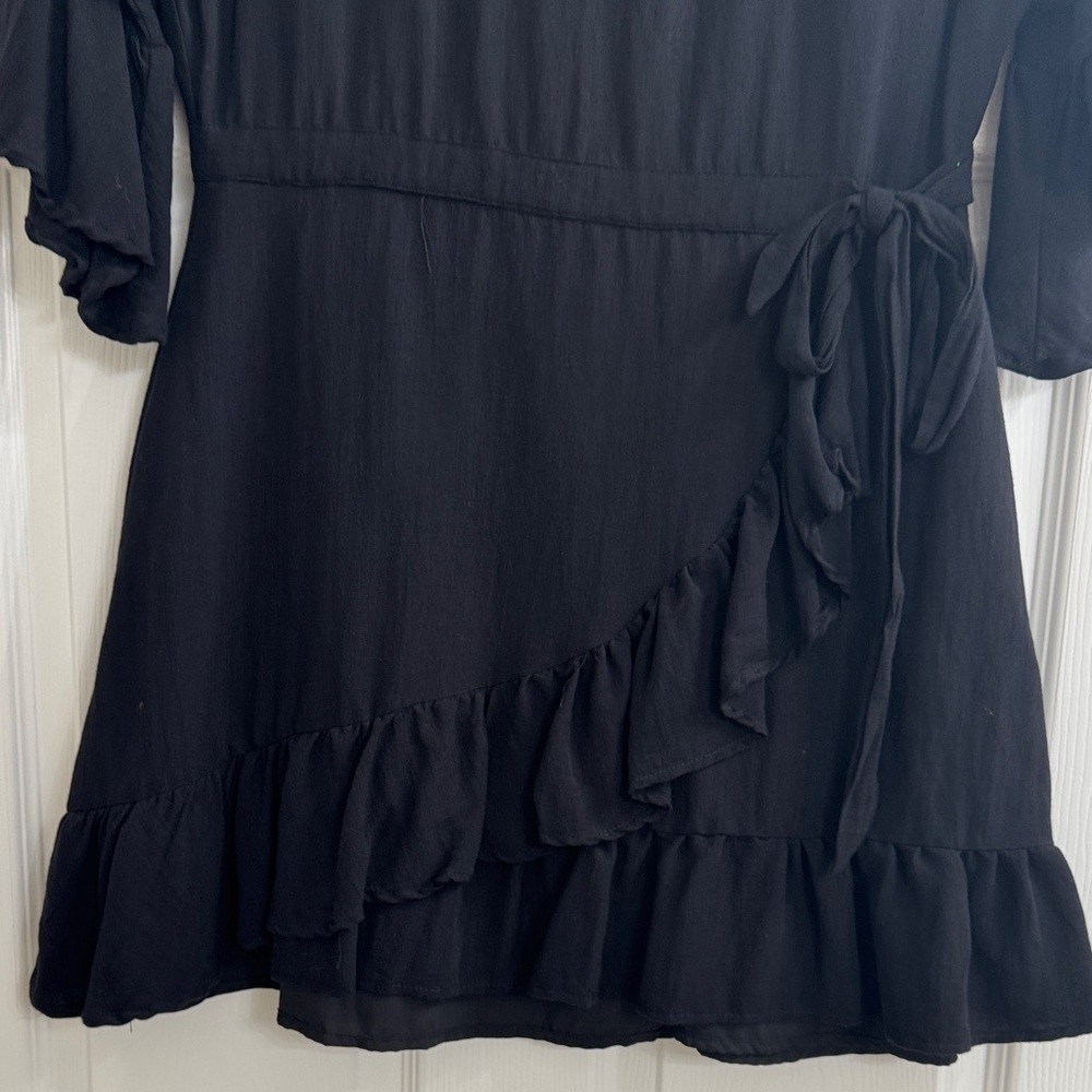 Black Ruffle Dress - Picture 4 of 7